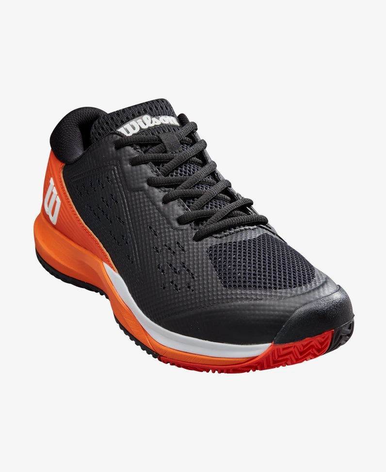 Orange and black tennis shoes online