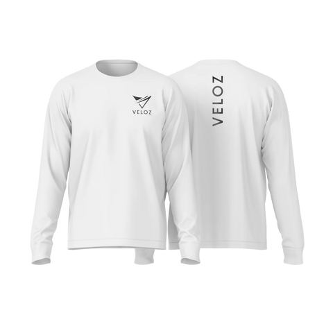 Veloz Long Sleeve Performance T-Shirt White