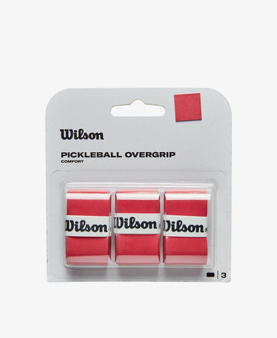 Wilson Pickleball Overgrips 3 Pack Red