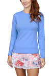 Women's Sofibella UV Colors Long Sleeve Periwinkle