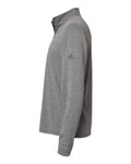 Men's Adidas 1/4 Zip Pullover Black Heather