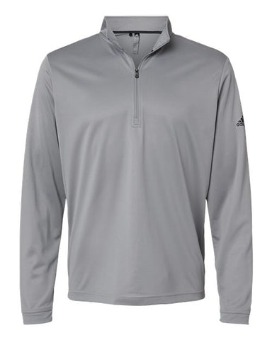 Men's Adidas 1/4 Zip Pullover Grey