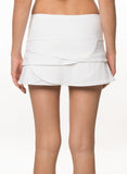 Women's Lucky in Love Scallop Skirt White