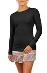 Women's Sofibella UV Colors Long Sleeve Black