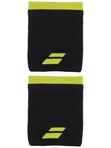 Babolat Jumbo Logo Wristbands Black/Yellow