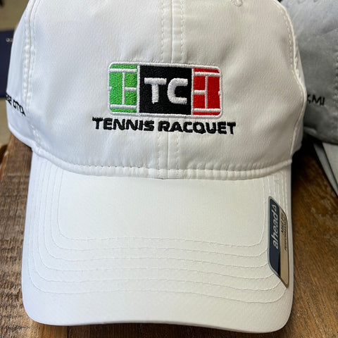 Men's TC Tennis Racquet Hat White