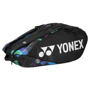 Yonex Pro Racquet Green & Purple 9 Pack Bag