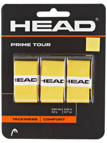 Head Prime Tour Overgrip 3 Pack Yellow